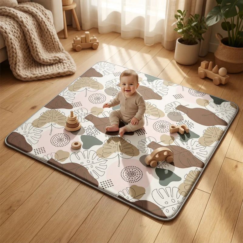 Matelas carre pour parc bebe khaki