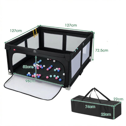 La dimension du Parc pour bebe pliable noir