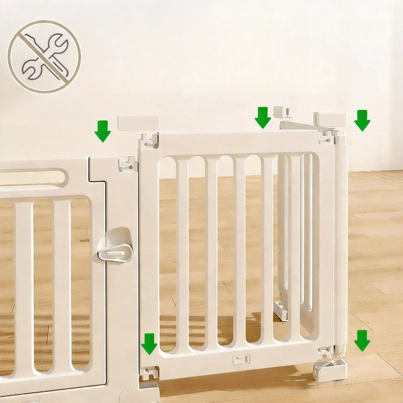 Parc bébé blanche avec porte modulable